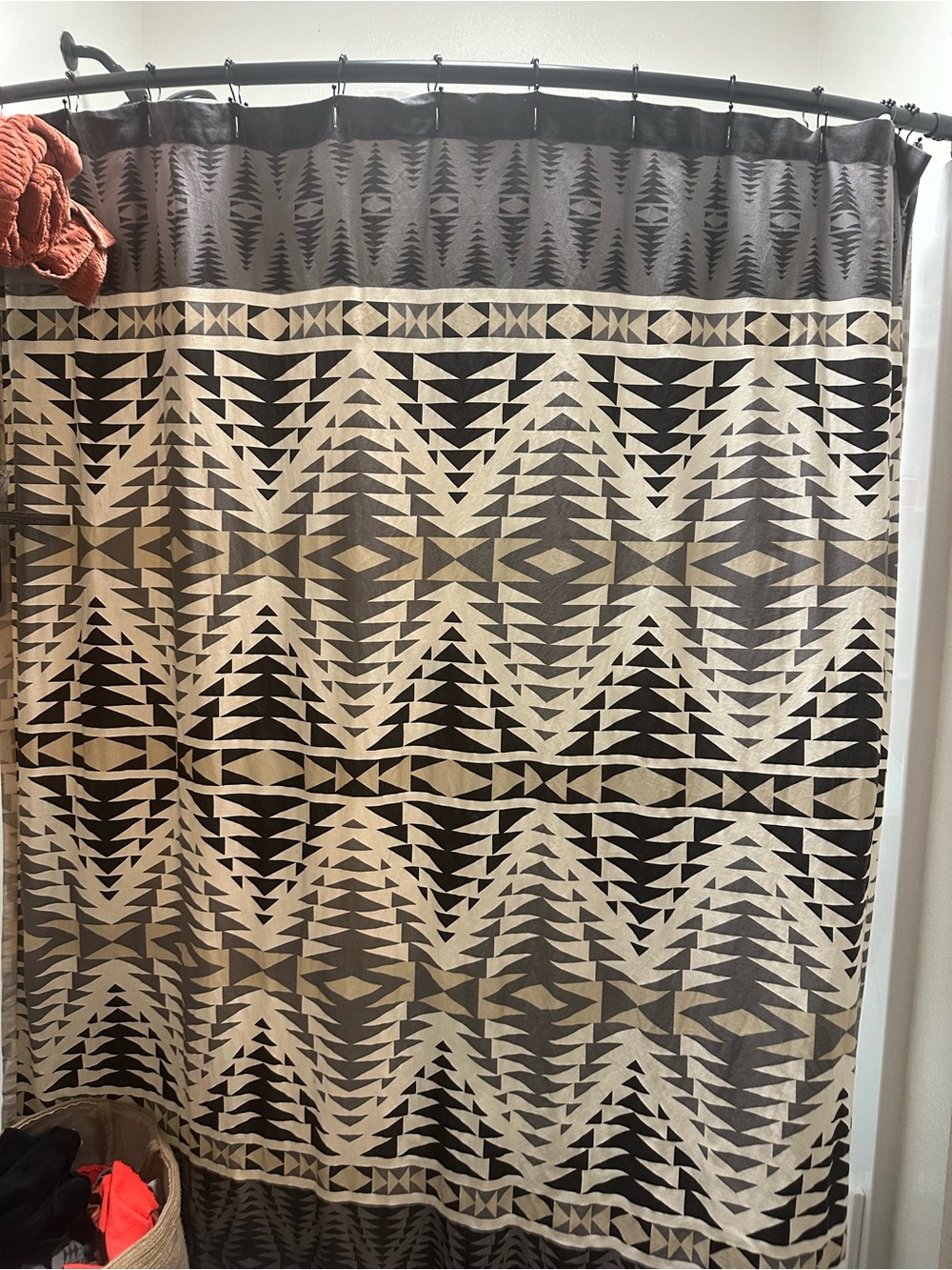 Pendleton Black & Cream Shower Curtain - Home Bath